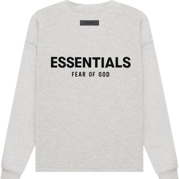 FEAR OF GOD Essentials Relaxed Crewneck - Light Oatmeal Spring 2022 - Picture 2 of 7